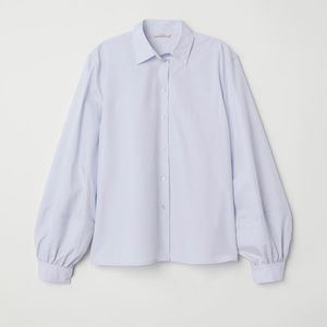 Puff sleeve button shirt